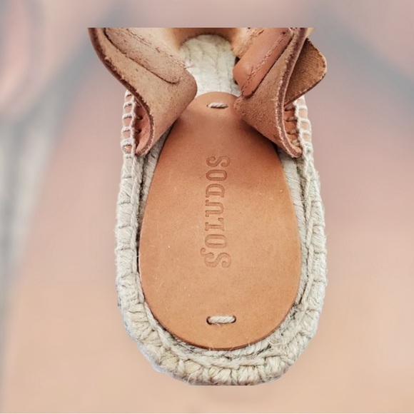 Soludos Minorca High Platform Leather Sandals Wedges NEW! - Picture 3 of 7